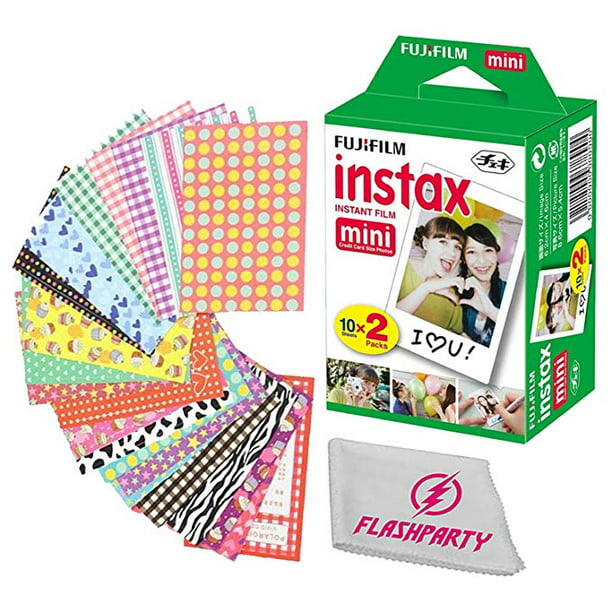 Twin Pack, 20 Total Pictures 20 Sticker Frames Fujifilm Instax Mini Instant Film 